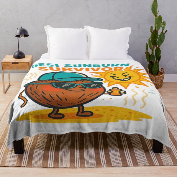 Item preview, Desi Sunburn Survivor: Indian Summer Travel Vibes  designed and sold by Rajasekar.