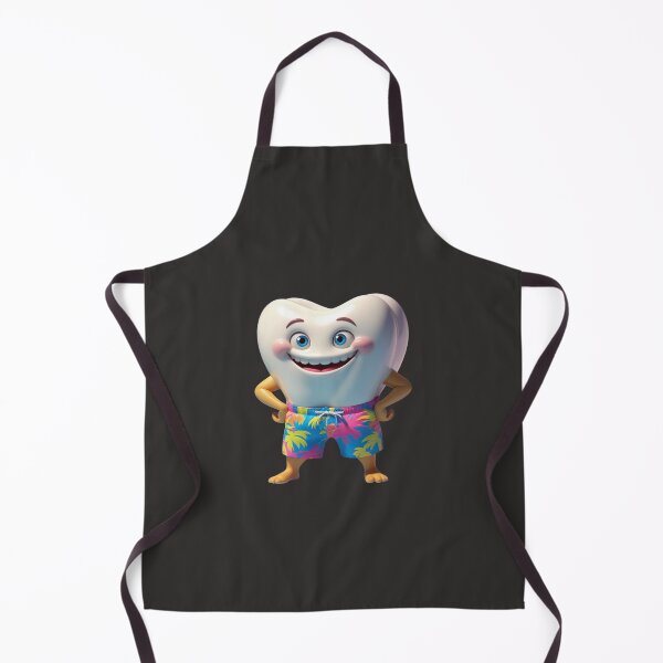 Item preview, Cool Cartoon Tooth Wearing Beach Shorts designed and sold by Golden-flower22.