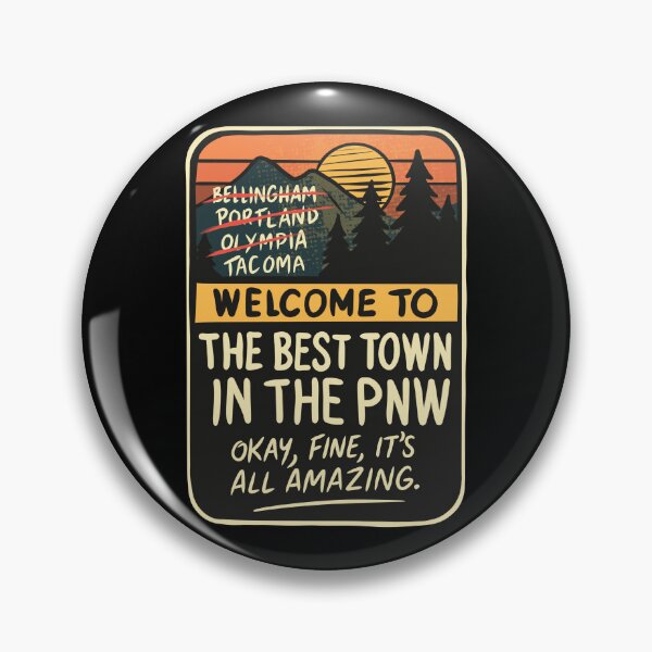 Item preview, Best Town in the PNW – Retro Style designed and sold by XnakedartistX.