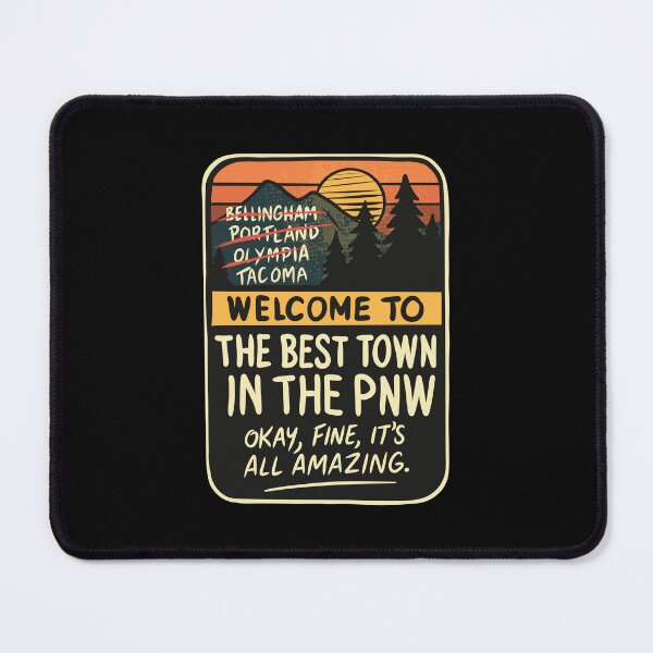 Item preview, Best Town in the PNW – Retro Style designed and sold by XnakedartistX.