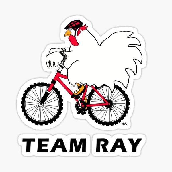 Item preview, Chicken Mtn Biker for Team Ray designed and sold by srosedahl.