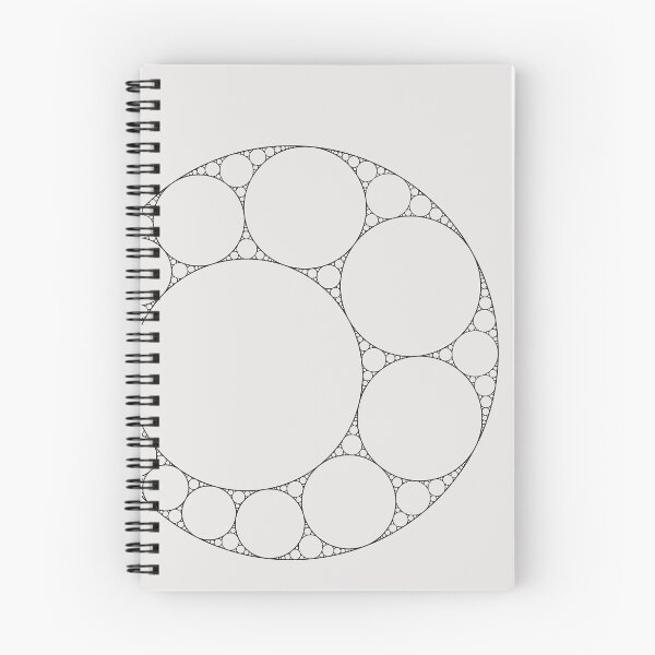 Item preview, Inverted Apollonian Gasket Circle Fractal (black, for light background) designed and sold by Dave LeCompte's Big Dice Games Shop.