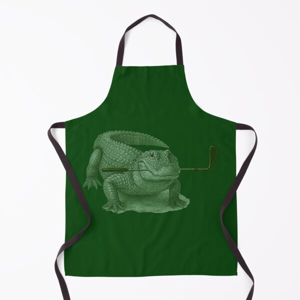 Item preview, Golfing Alligator - Vintage Green Gator Golf Art designed and sold by donwillisjrart.