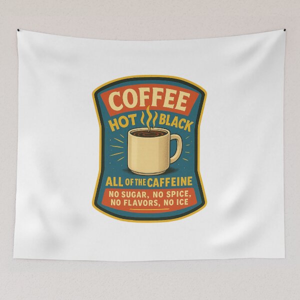 Item preview, Coffee Purest, Hot and Black, vintage designed and sold by CDub-Designs.