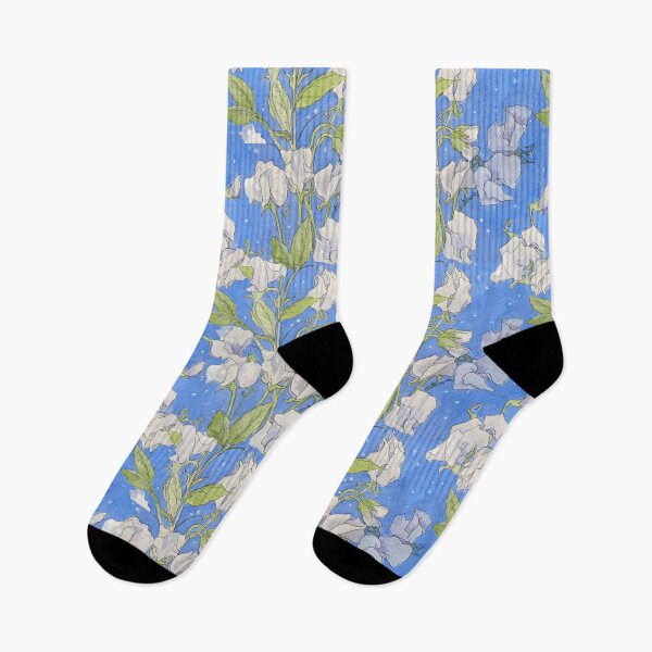 Item preview, White Evening Sweet Peas Watercolor designed and sold by Duncan Bullock.