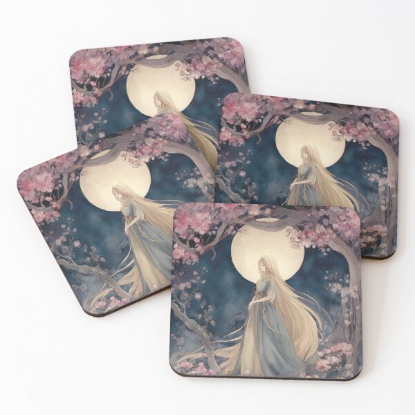 Item preview, Whispering Blossoms - Moonlight series designed and sold by Christina Brunton Art.