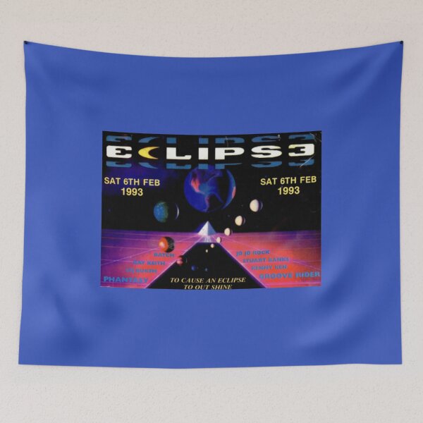 Item preview, Eclipse rave flyer 1993 designed and sold by 1LuckyLuna3.