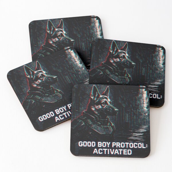 Item preview,  Cyber Dog Soldier – Good Boy Protocol Activated designed and sold by SassyArtistry.