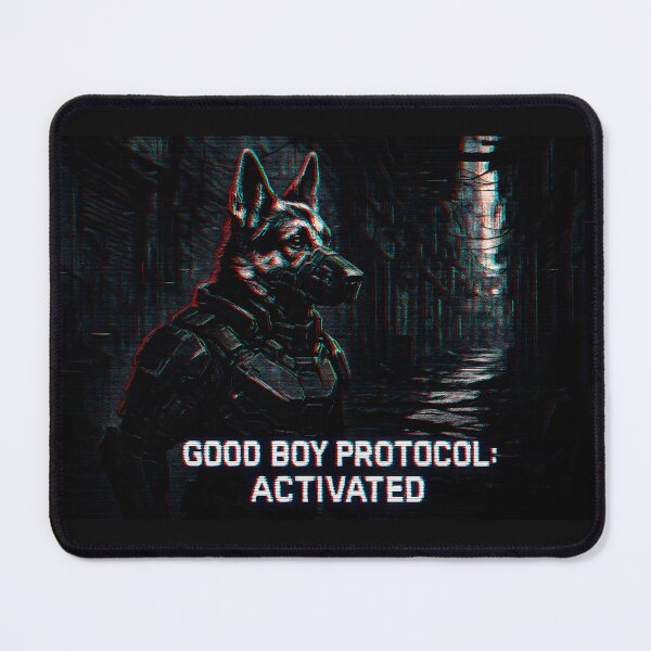 Item preview,  Cyber Dog Soldier – Good Boy Protocol Activated designed and sold by SassyArtistry.