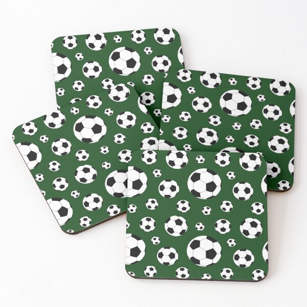 Item preview, Green Soccer Ball Pattern designed and sold by CloudkissedDesignCo.