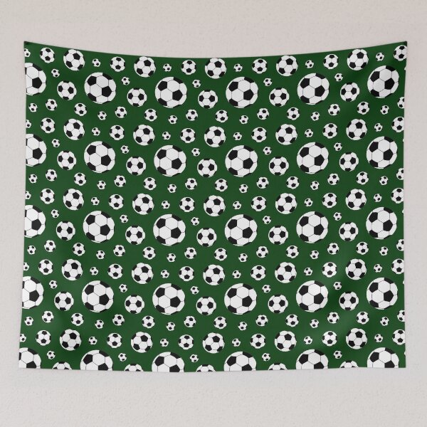 Item preview, Green Soccer Ball Pattern designed and sold by CloudkissedDesignCo.