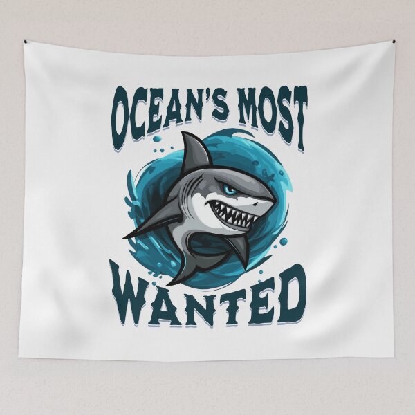 Item preview, Oceans Most Wanted – Great White Shark  designed and sold by WarmDaysDesigns.