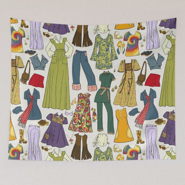 Item preview, Groovy 70s Fashion designed and sold by Unhinged Heather.