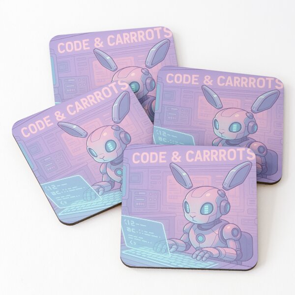 Item preview,  Code and Carrots – Cyber Bunny Programmer designed and sold by SassyArtistry.