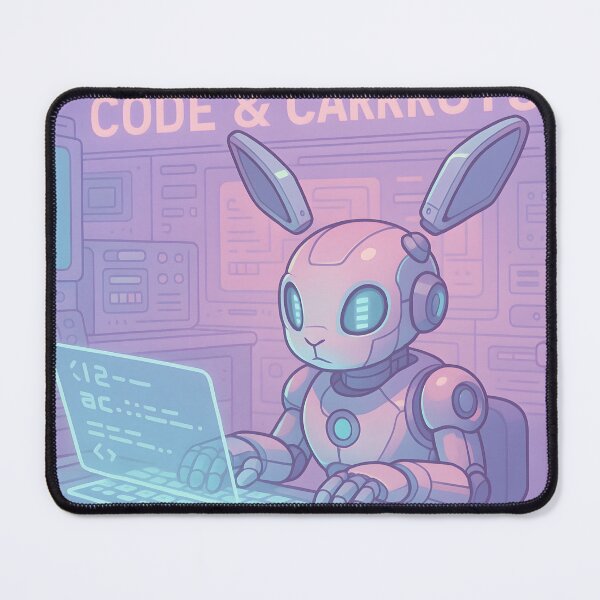 Item preview,  Code and Carrots – Cyber Bunny Programmer designed and sold by SassyArtistry.