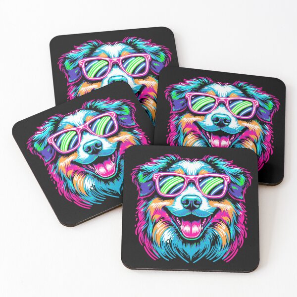 Item preview, Bright Colors- Australian Shepherd designed and sold by BuchitosCorner.