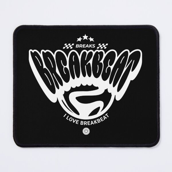 Artikelvorschau, BREAKBEAT – 00er-Y2K-Blasenschrift (Weiß) entworfen und verkauft von Discothreadz.