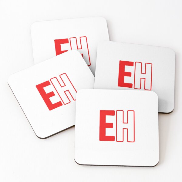 Item preview, EH in Red and white Bold  designed and sold by Memes N Lore .