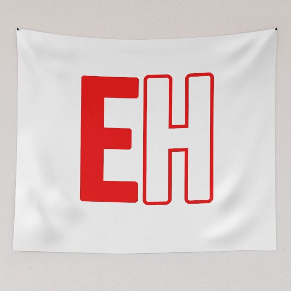 Item preview, EH in Red and white Bold  designed and sold by Memes N Lore .