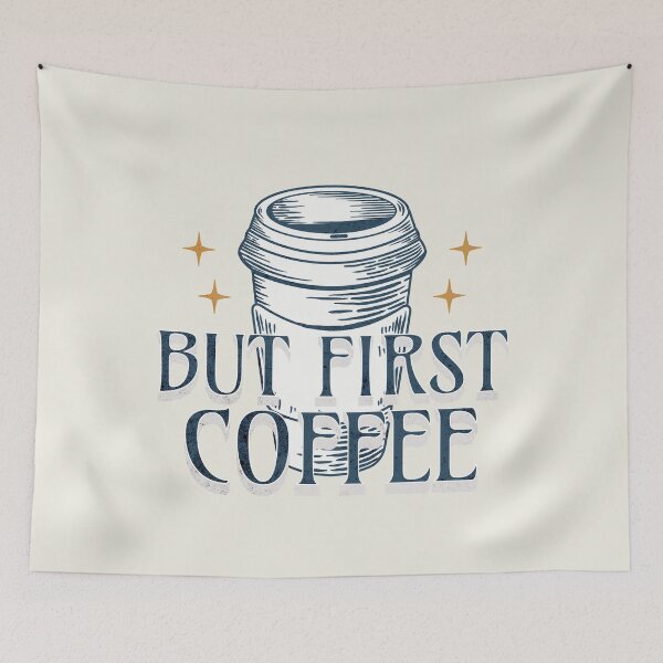 Item preview, But First Coffee Funny Saying designed and sold by NosandEdgy.