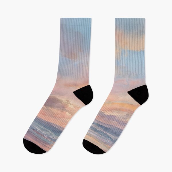 Item preview, A beach at sunset with soft clouds 8 designed and sold by FlaskLab.