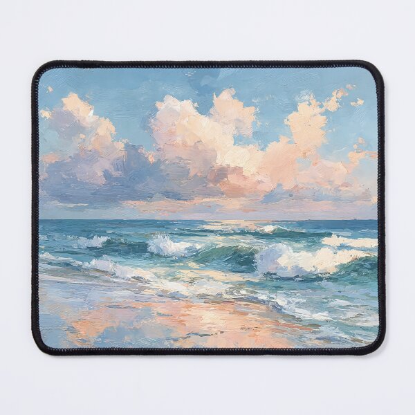 Item preview, A beach at sunset with soft clouds 6 designed and sold by FlaskLab.