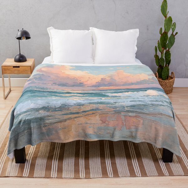 Item preview, A beach at sunset with soft clouds 5 designed and sold by FlaskLab.