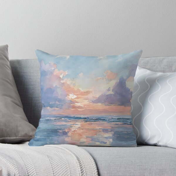 Item preview, A beach at sunset with soft clouds 3 designed and sold by FlaskLab.