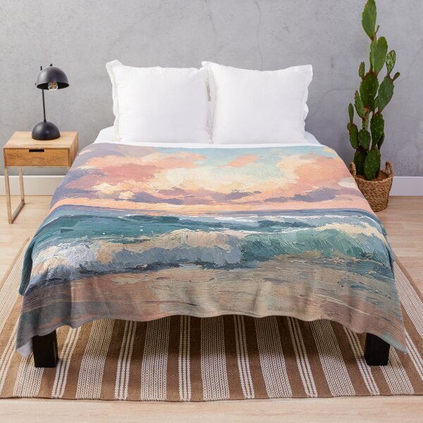 Item preview, A beach at sunset with soft clouds 1 designed and sold by FlaskLab.