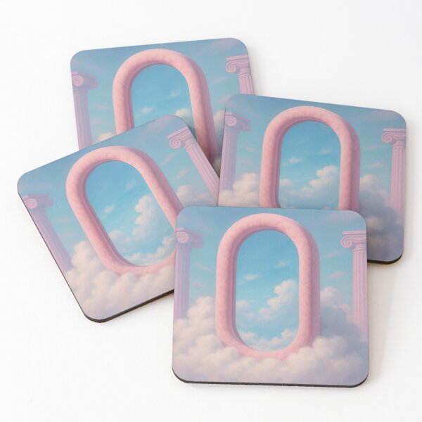 Item preview,  Surreal Pink Arch and Pillars in Dreamy Clouds designed and sold by SassyArtistry.