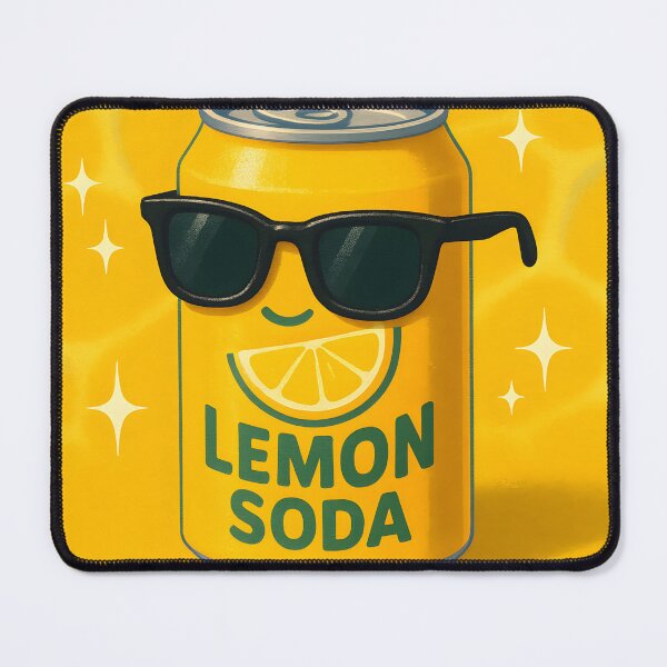Item preview, Cool Lemon Soda Can with Sunglasses designed and sold by SassyArtistry.