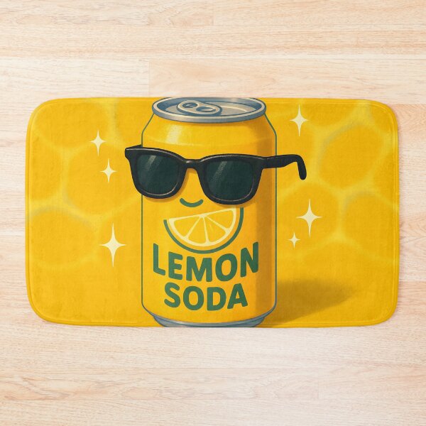 Item preview,  Cool Lemon Soda Can with Sunglasses designed and sold by SassyArtistry.