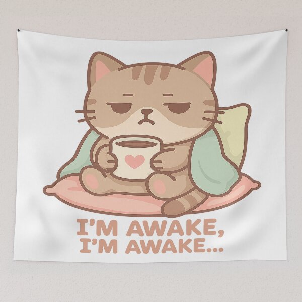 Item preview, Grumpy Cat With Coffee  designed and sold by CappieLab.