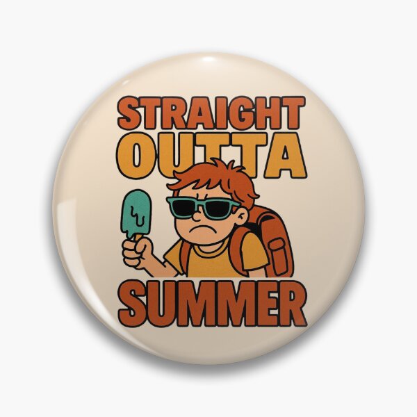 Item preview, Straight Outta Summer - Funny Back to School Design designed and sold by Myra365Art.