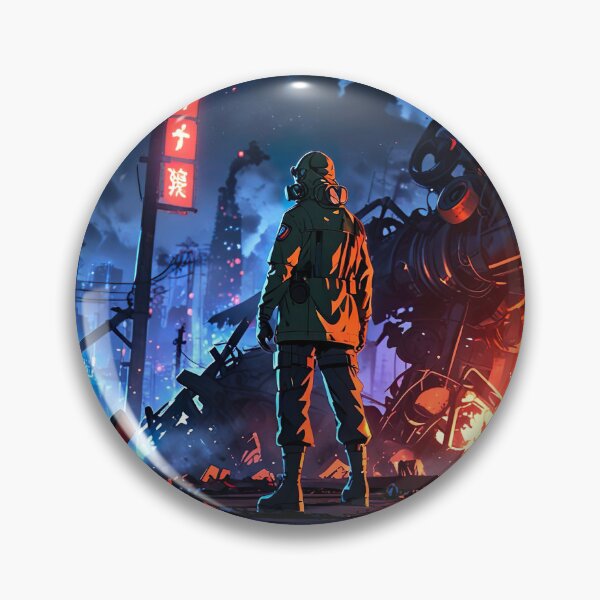 Item preview, dystopian cityscape post apocalypse designed and sold by tarotstarostina.