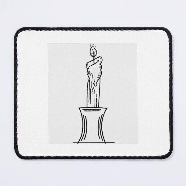 Item preview, Black and white candle designed and sold by Jc82art.