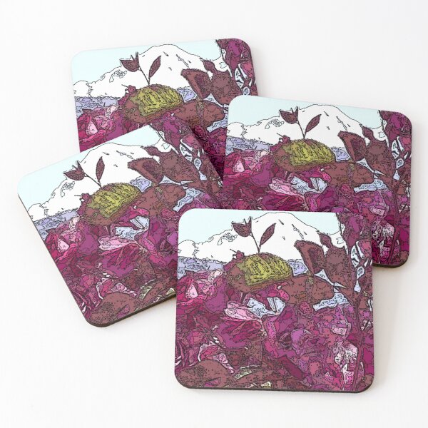 Item preview, Mountain Through The Flowers Poster Draw designed and sold by SmashingDeals.