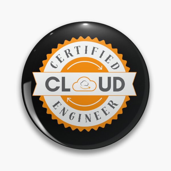 Item preview, Certified Cloud Engineer Design | AWS colors | Stickers, T-Shirts, Mugs, Backpacks, Pins, Notebooks & More designed and sold by I am Certified Designs.