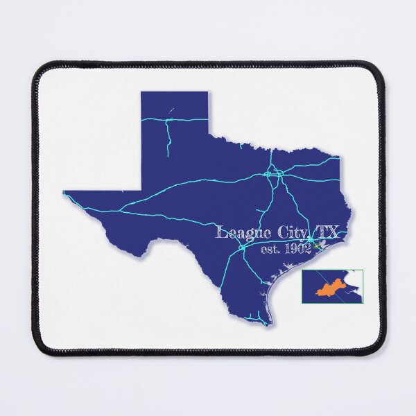 Item preview, League City, TX [Blue] designed and sold by PhilbonianDezin.