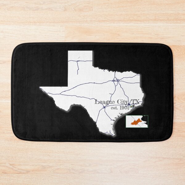 Item preview, League City, TX [White] designed and sold by PhilbonianDezin.