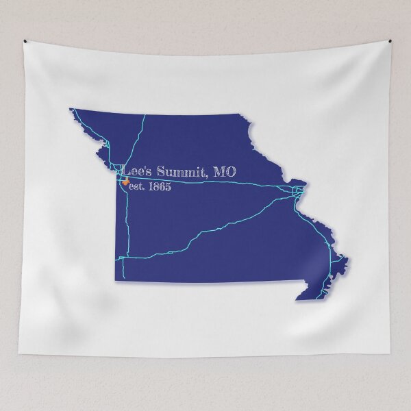 Item preview, Lee's Summit, MO [Blue] designed and sold by PhilbonianDezin.