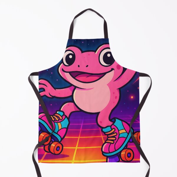 Item preview, Disco Frog on Roller Skates in Neon Rink designed and sold by SassyArtistry.