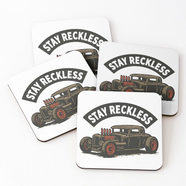 Item preview, Stay Reckless, Vintage Hot Rod Attitude Design designed and sold by Automotive Art by Greg.