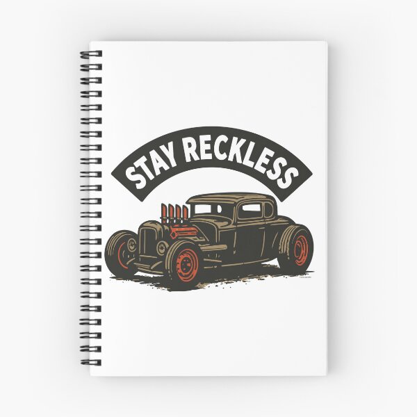 Item preview, Stay Reckless, Vintage Hot Rod Attitude Design designed and sold by Automotive Art by Greg.