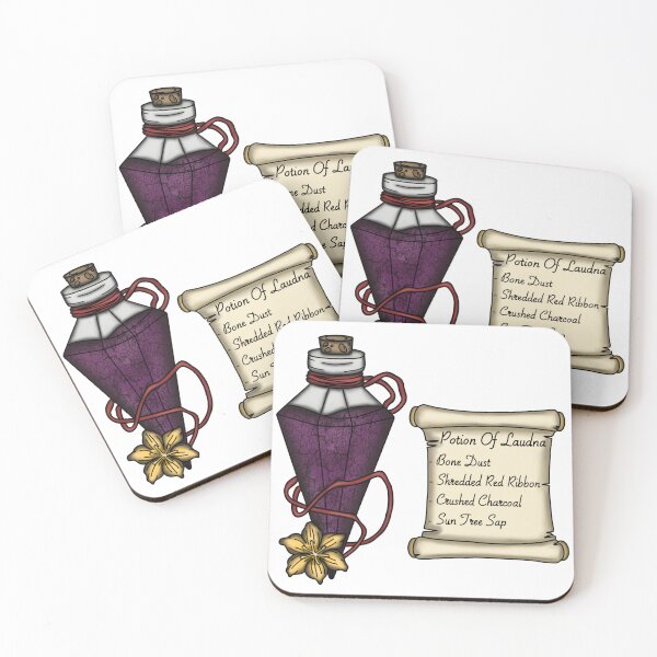 Item preview, Laudna Potion Bottle and Ingredient List designed and sold by LunarAshes.
