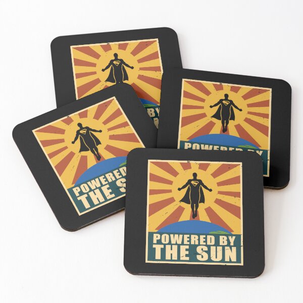 Item preview, Powered by the Sun Vintage Superhero Movie Poster designed and sold by BoggsNicolasArt.