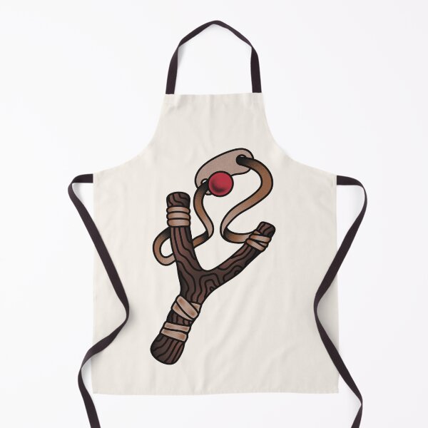 Item preview, Old School Wooden Slingshot Red Ball designed and sold by TradStickers.