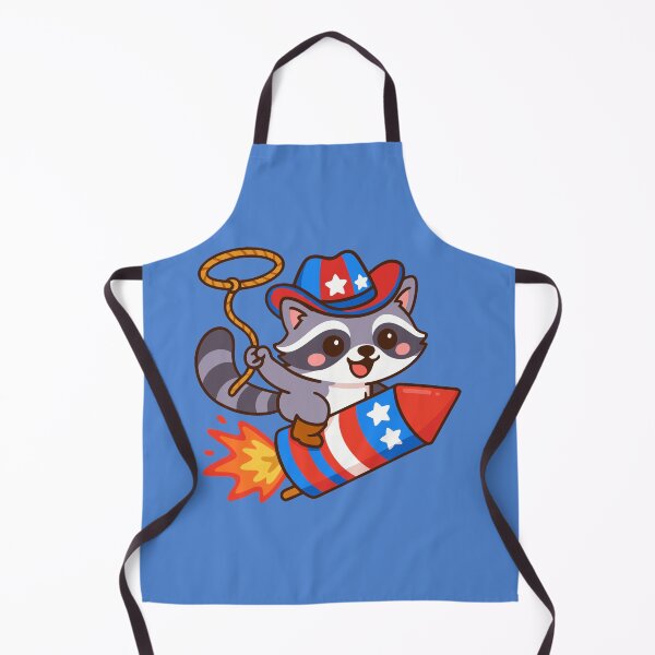 Item preview, Patriotic Raccoon on Rocket – Cute 4th of July Cartoon Design designed and sold by donwillisjrart.