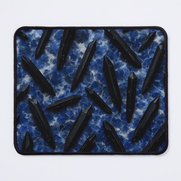 Item preview, Witchy Black Crystals on Midnight Blue designed and sold by SassyArtistry.
