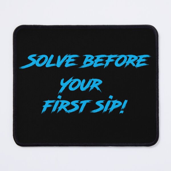 Item preview, Solve Before Your First Sip – Coffee Brain Teaser Sticker designed and sold by Creative Spark.